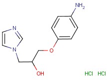 1-(4-aminophenoxy)-3-(1H-imidazol-1-yl)-2-propanol dihydrochloride 1-(4-aminophenoxy)-3-(1H-imidazol-1-yl)-2-propanol dihydrochloride