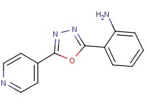 2-(5-pyridin-4-yl-1,3,4-oxadiazol-2-yl)aniline 2-(5-pyridin-4-yl-1,3,4-oxadiazol-2-yl)aniline