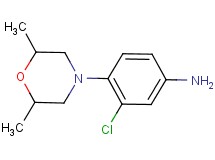 3-chloro-4-(2,6-dimethyl-4-morpholinyl)aniline 3-chloro-4-(2,6-dimethyl-4-morpholinyl)aniline