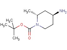 tert-butyl rac-(2R,4S)-4-amino-2-methyl-1-piperidinecarboxylate