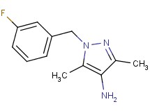 1-(3-fluorobenzyl)-3,5-dimethyl-1H-pyrazol-4-amine