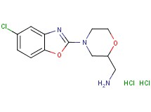 {[4-(5-chloro-1,3-benzoxazol-2-yl)-2-morpholinyl]methyl}amine dihydrochloride