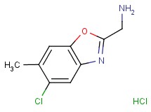 [(5-chloro-6-methyl-1,3-benzoxazol-2-yl)methyl]amine hydrochloride