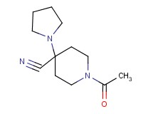 1-acetyl-4-pyrrolidin-1-ylpiperidine-4-carbonitrile
