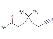 [2,2-dimethyl-3-(2-oxopropyl)cyclopropyl]acetonitrile