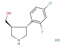 rac-[(3S,4R)-4-(4-chloro-2-fluorophenyl)-3-pyrrolidinyl]methanol hydrochloride