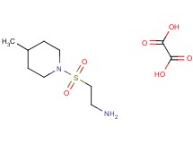 {2-[(4-methyl-1-piperidinyl)sulfonyl]ethyl}amine oxalate