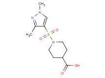 1-[(1,3-dimethyl-1H-pyrazol-4-yl)sulfonyl]piperidine-4-carboxylic acid