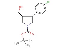 tert-butyl rac-(3R,4S)-3-(4-chlorophenyl)-4-(hydroxymethyl)pyrrolidine-1-carboxylate