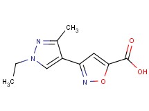3-(1-ethyl-3-methyl-1H-pyrazol-4-yl)isoxazole-5-carboxylic acid