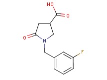 1-(3-fluorobenzyl)-5-oxopyrrolidine-3-carboxylic acid