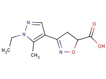 3-(1-ethyl-5-methyl-1H-pyrazol-4-yl)-4,5-dihydroisoxazole-5-carboxylic acid