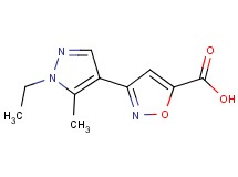 3-(1-ethyl-5-methyl-1H-pyrazol-4-yl)isoxazole-5-carboxylic acid