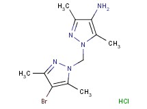 1-[(4-bromo-3,5-dimethyl-1H-pyrazol-1-yl)methyl]-3,5-dimethyl-1H-pyrazol-4-amine hydrochloride