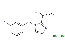 {3-[(2-isopropyl-1H-imidazol-1-yl)methyl]phenyl}amine dihydrochloride