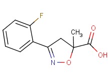 3-(2-fluorophenyl)-5-methyl-4,5-dihydroisoxazole-5-carboxylic acid