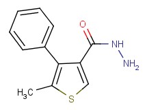 5-methyl-4-phenylthiophene-3-carbohydrazide