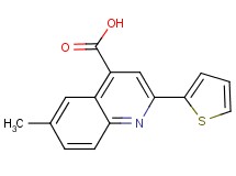 6-methyl-2-(2-thienyl)quinoline-4-carboxylic acid