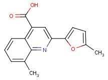 8-methyl-2-(5-methyl-2-furyl)quinoline-4-carboxylic acid