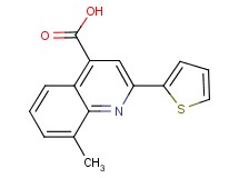 8-methyl-2-(2-thienyl)quinoline-4-carboxylic acid