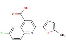 6-chloro-2-(5-methyl-2-furyl)quinoline-4-carboxylic acid