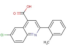 6-chloro-2-(2-methylphenyl)quinoline-4-carboxylic acid