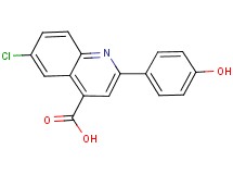 6-chloro-2-(4-hydroxyphenyl)quinoline-4-carboxylic acid