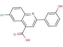 6-chloro-2-(3-hydroxyphenyl)quinoline-4-carboxylic acid