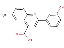 2-(3-hydroxyphenyl)-6-methylquinoline-4-carboxylic acid