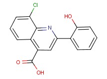 8-chloro-2-(2-hydroxyphenyl)quinoline-4-carboxylic acid