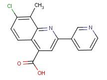7-chloro-8-methyl-2-pyridin-3-ylquinoline-4-carboxylic acid