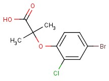 2-(4-bromo-2-chlorophenoxy)-2-methylpropanoic acid