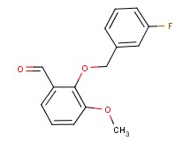 2-[(3-fluorobenzyl)oxy]-3-methoxybenzaldehyde