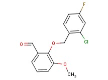 2-[(2-chloro-4-fluorobenzyl)oxy]-3-methoxybenzaldehyde