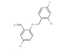 5-chloro-2-[(2-chloro-4-fluorobenzyl)oxy]benzaldehyde