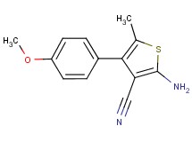 2-amino-4-(4-methoxyphenyl)-5-methylthiophene-3-carbonitrile