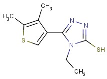 5-(4,5-dimethyl-3-thienyl)-4-ethyl-4H-1,2,4-triazole-3-thiol