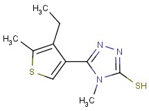 5-(4-ethyl-5-methyl-3-thienyl)-4-methyl-4H-1,2,4-triazole-3-thiol