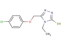 5-[(4-chlorophenoxy)methyl]-4-ethyl-4H-1,2,4-triazole-3-thiol