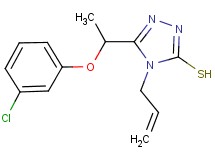 4-allyl-5-[1-(3-chlorophenoxy)ethyl]-4H-1,2,4-triazole-3-thiol