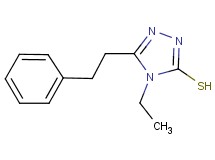 4-ethyl-5-(2-phenylethyl)-4H-1,2,4-triazole-3-thiol