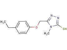 5-[(4-ethylphenoxy)methyl]-4-methyl-4H-1,2,4-triazole-3-thiol
