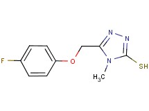 5-[(4-fluorophenoxy)methyl]-4-methyl-4H-1,2,4-triazole-3-thiol