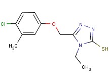 5-[(4-chloro-3-methylphenoxy)methyl]-4-ethyl-4H-1,2,4-triazole-3-thiol