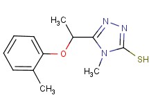 4-methyl-5-[1-(2-methylphenoxy)ethyl]-4H-1,2,4-triazole-3-thiol