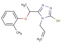 4-allyl-5-[1-(2-methylphenoxy)ethyl]-4H-1,2,4-triazole-3-thiol
