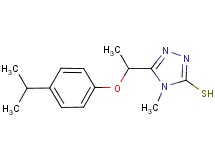 5-[1-(4-isopropylphenoxy)ethyl]-4-methyl-4H-1,2,4-triazole-3-thiol