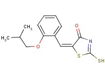 (5E)-5-(2-isobutoxybenzylidene)-2-mercapto-1,3-thiazol-4(5H)-one