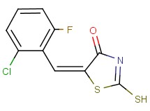 (5E)-5-(2-chloro-6-fluorobenzylidene)-2-mercapto-1,3-thiazol-4(5H)-one