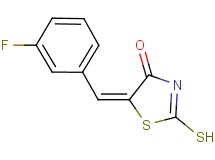 (5E)-5-(3-fluorobenzylidene)-2-mercapto-1,3-thiazol-4(5H)-one